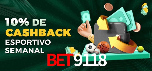 10% de bônus de cashback na bet9118